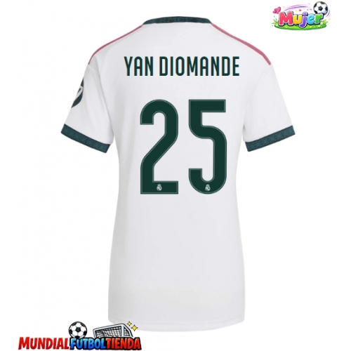 Camiseta Real Madrid Yan Diomande #25 Primera Equipación Replica 2026-27 para mujer mangas cortas